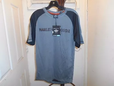 NOS Harley Davidson Men's Short Sleeve Crew Neck Top Shirt VFHF44-H47V • $20.03