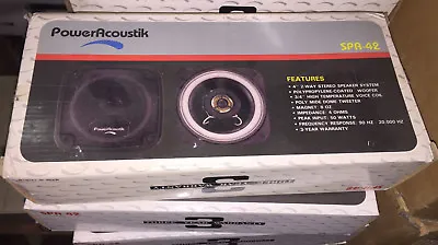 New Power Acoustik SPA-42 4  2-way STEREO Speaker SYSTEM Car Home Audio  • $30