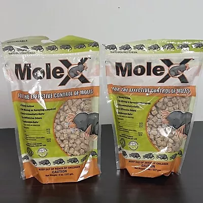 MoleX Mole Control Pellets LOT Of 2 Bags Ready To Use Enviromental Safe 8oz Bags • $22.99