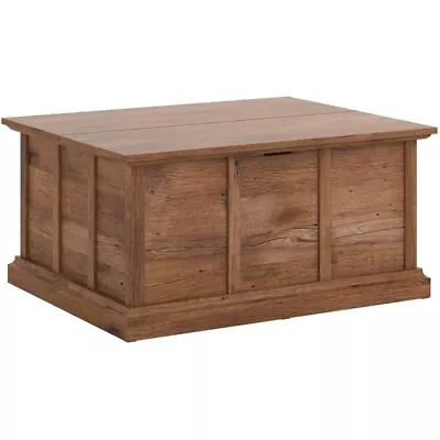 Sauder Cottage Road Engineered Wood Storage Coffee Table In Vintage Oak • $379.15