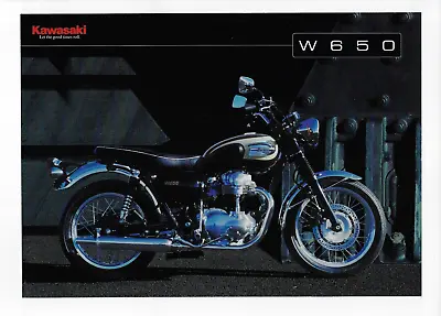 Kawasaki W650 Motorcycle Specifications Brochure • $27.50