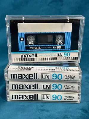 Maxell LN 90 Normal Position Extra Low Noise Blank Audio Cassette X4 • $25.57