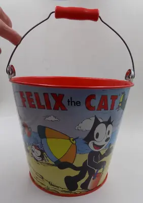 Vintage Felix The Cat Schylling Tin Pail / Sand Bucket / Beach Bucket • $24.99