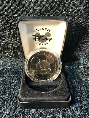 Walt Disney World Mickey Mouse Ceasar Rufo Silver Classic Coin Medallion • $149.95