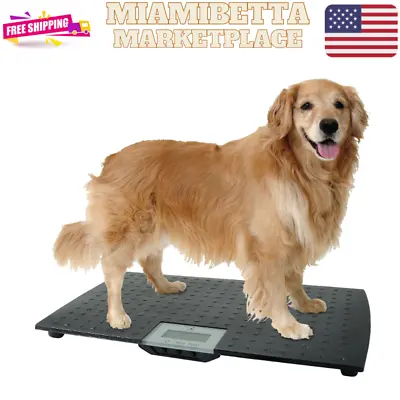 $103.87 • Buy Large Digital Pet Scale Veterinary Animal Weight Pet Dog Cat Black NEW