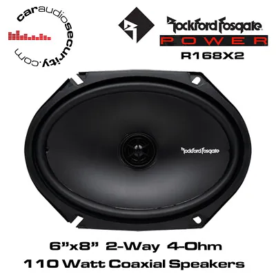 Rockford Fosgate R168X2 - Prime 6 X8  2-Way Coaxial Full-Range Speaker 110 Watts • £79.95