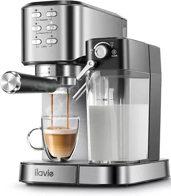 20 Bar 6-in-1 Automatic Espresso Coffee Machine W/ Milk Frother Cappuccino Maker • $179.99