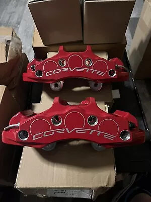 NOS GM 22799630 / 22799631 06-13 C6 Corvette Z06 Front Red PBR Brake Calipers • $1799.99