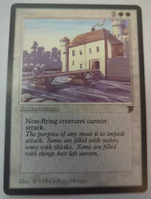 {1x} ~~~Moat ~~~ English Legends Vintage MTG Magic The Gathering *Startropic* • $999.69