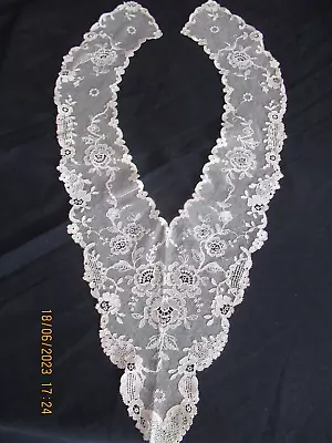 Vintage Very Fine  LACE COLLAR White • $19.99