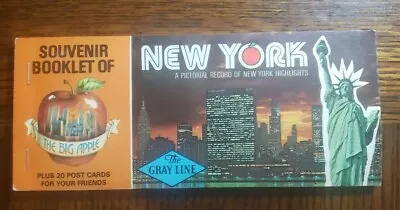 Vintage New York / Big Apple Souvenir 20 Post Card Booklet - Gray Line  • $12