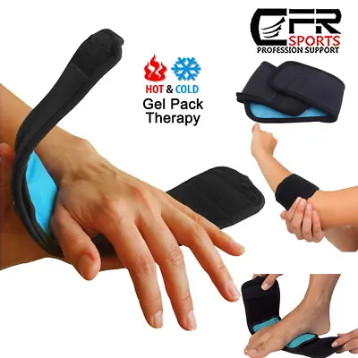 $9.99 • Buy Gel Ice Pack Hot Cold Therapy For Foot, Elbow Wrist Hand Arm Ankle Pain Strap HG