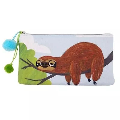 Artists Loft Sloth Pouch Accessory Bag Makeup Cosmetic Pencil Bag • $5.99