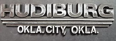 Hudiburg-Okla.CityOkla--Plastic  Dealer Emblem Car  Vintage SM6466 • $19.24