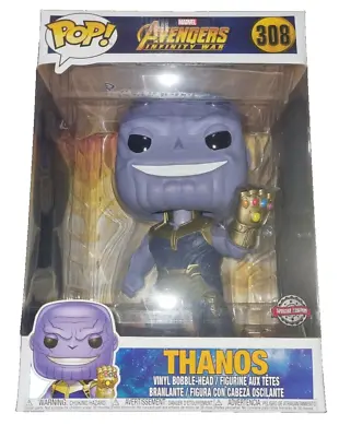 Funko POP #308 Thanos - 10 Inch - Marvel - Avengers Infinity War - Well Packaged • £14.99