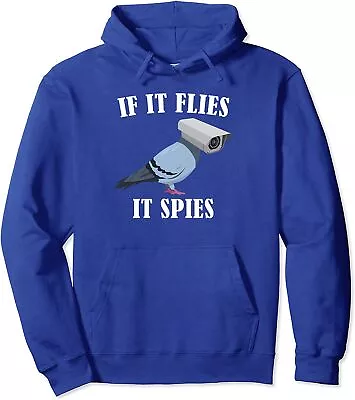Birds Spie Conspiracy Joke Meme Surveillance Gift Unisex Hooded Sweatshirt • $34.99