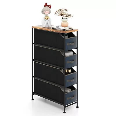 Vertical Narrow Dresser Organizer Closet Storage Cabinet W/ Foldable Drawers • $999