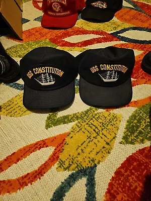 USS Constitution Adjustable Hat - Old Ironsides - Vintage New Era - PERFECT • $24.99