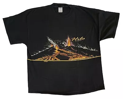 Vtg 1989 San Segal Sportswear Volcano HiloHawaii DBL Sided T Shirt Size 2XL • $25