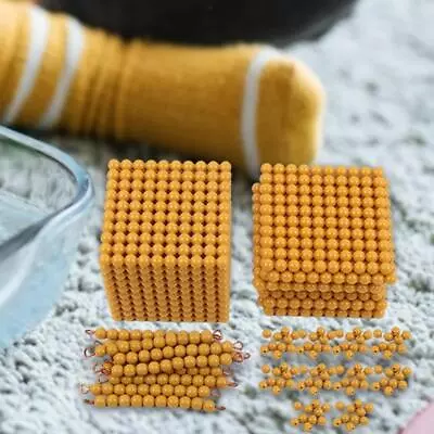 Children Golden MontESSori Math Beads Materials Decimal • $30.83