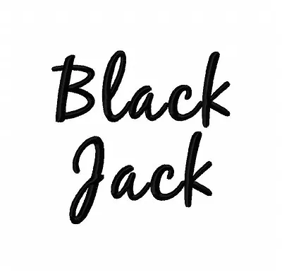 Black Jack Font Machine Embroidery Designs On CD In 6 Sizes For 454 Files • $10.99