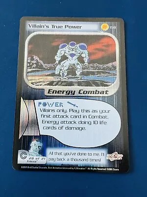 Dragonball Z DBZ  Villain's True Power Unlimited Ultra Rare Card  • $200