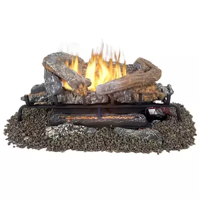 Valley Oak 30 In. Vent-Free Dual Fuel Gas Fireplace Logs With Remote • $488.89