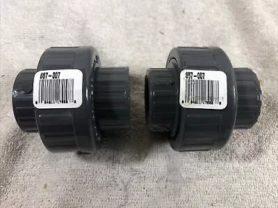 Lot Of 2 Spears 857-007 Union Fitting PVC Coupling Socket Weld 3/4  (4157) • $22.99