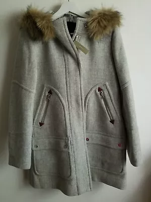 New J Crew Chateau Parka Italian Stadium Cloth Wool Coat-4-6-8-12- Heather Gray • $134.99