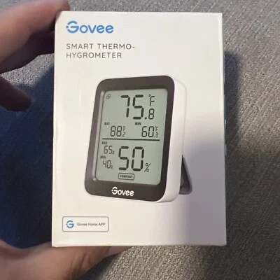 $2 • Buy Hygrometer Thermometer H5075, Bluetooth Indoor Room Temperature Monitor Greenhou