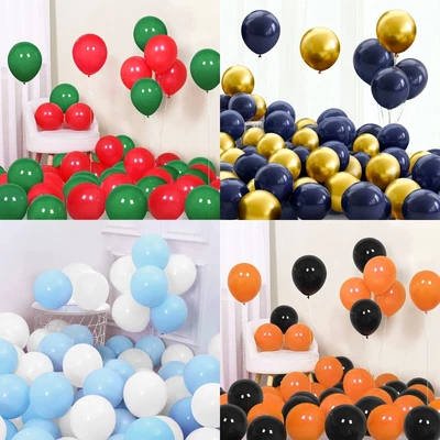 £2.19 • Buy 100 X Latex PLAIN BALOON BALLONS Helium BALLOONS Quality Party Birthday Wedding