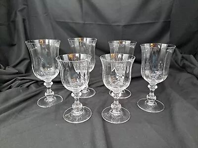 Pairs Mikasa French Countryside 7 1/2” Water Or Iced TEA Goblets 8  Wine 6 5/8  • $34.99