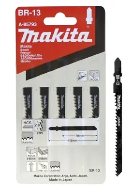 Makita Jigsaw Blades Packs Of 5 Various Types Available • £3.99