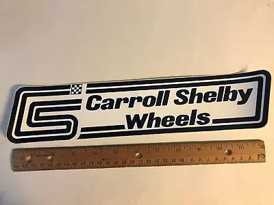 Vtg Carroll Shelby Wheels Mustang Rims Sports Car Racing Decal Bumper Sticker • $15.95