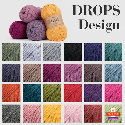 Drops Lima DK 50g Knitting Crochet Yarn Wool Alpaca • £2.75