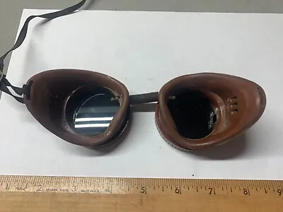 Vintage Googles W/ Lightning Bolts Logo USA   Steam Punk 2 Sets Of Glass Lenses! • $25.99