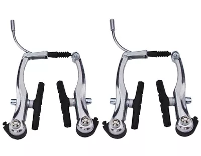 New! Absolute Genuine Alloy Bicycle 110mm Long  V-brake In Chrome. • $24.44