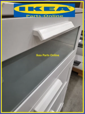 IKEA 1 X BRIMNES Wardrobe Composite Handle In White #124328 2 Screws #109567 • £5
