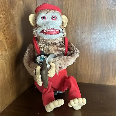 Vintage ‘60s HSIN CHI TOY’S “Jolly Chimp” Mechanical Monkey Toy W/ Cymbals 11” • $52