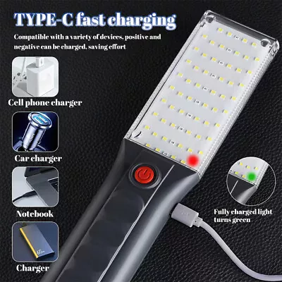 Lot Magnetic Rechargeable COB LED Work Light Lamp Flashlight Rechargeable Torch • $11.99