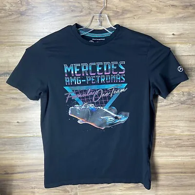 Mercedes-AMG Petronas Formula 1 Motorsport F1 T-Shirt Black Mens Sz Large • $29.99