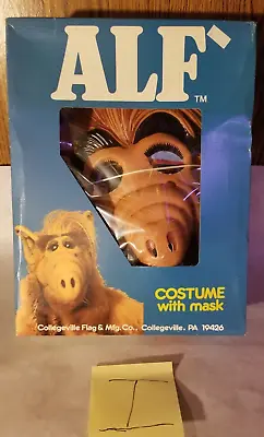 💥 1987 ALF Halloween Costume In Box Never Used Collegeville   Ha! I 💥 • $21.99