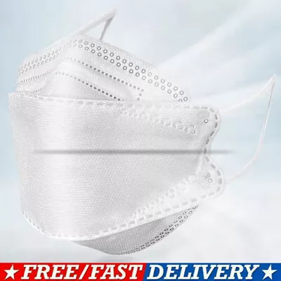 10Pcs Korea KF94 In White Reusable Face Mask 4 Protective Layer Individual Pack • $13.47