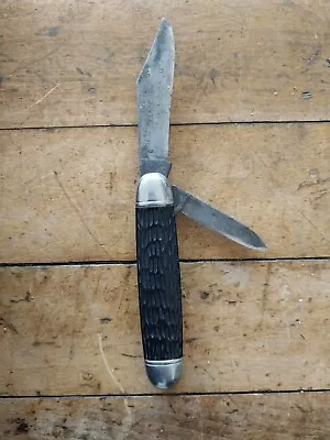 Vintage Black Pocket Knife • $14