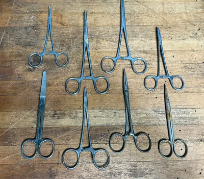 Vintage Funeral Embalming Undertaker Mortuary Medical Scissor Tool Lot • $65