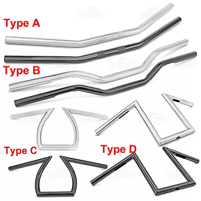 $39.99 • Buy 1  Motorcycle Handlebars Drag Z Bar Fit For Harley Honda Yamaha Suzuki Kawasaki