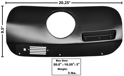 $193.59 • Buy 1969-70 Mustang Dash Trim Rh Cover W/clock Hole