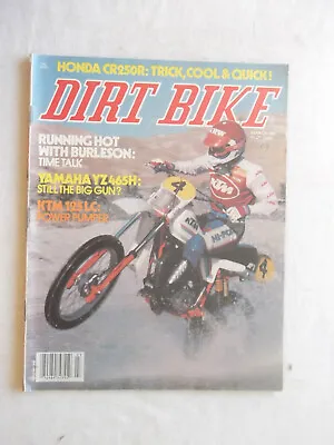 1981 Dirt Bike Magazine Honda CR250R XR500 KTM Yamaha YR465 Kawasaki KX80 • $12