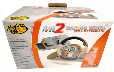 Vintage Sega Dreamcast MadCatz MC2 Racing Wheel • $70