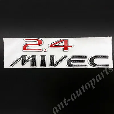 2.4 MIVEC Logo Car Trunk Lid Rear Fender Emblem Badge Decal Stickers • $12.90